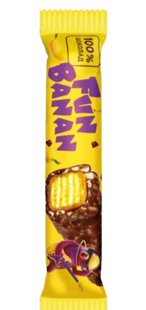 Батончик вафельный Fun Banan